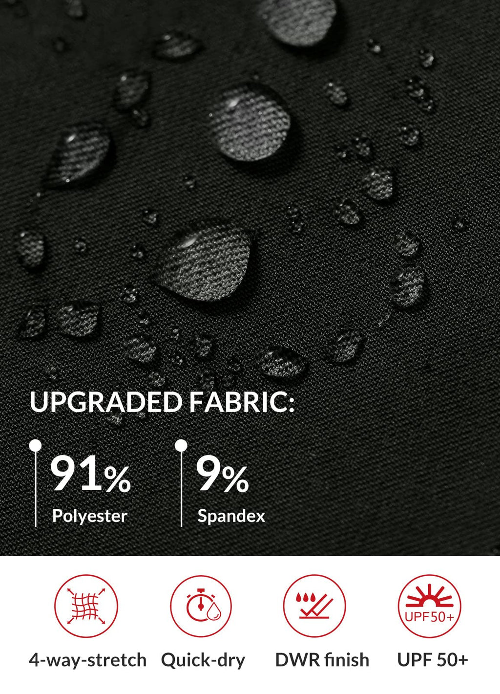 baleaf Women's 15" Hiking Shorts Long Bernuda Cargo Below The Knee Capris Lightweight Quick Dry Elastic Waist for Casual Black L