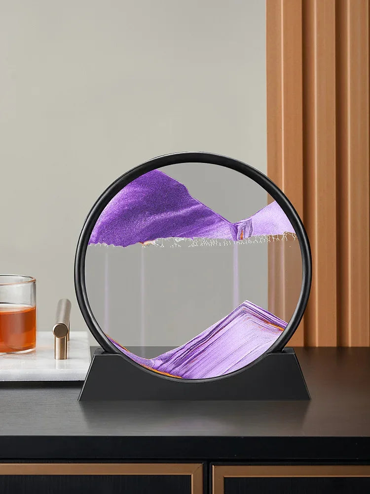 3D Moving Sand Art Hourglass for Home Decor Gift
