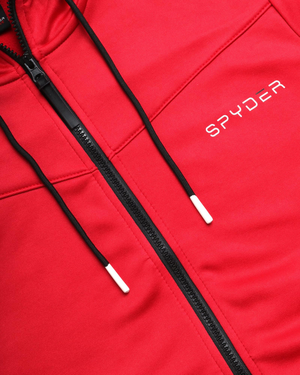 Spyder Men's Active Sweatshirt - Performance Tech Fleece Zip Hoodie Sweatshirt - Workout Full Zip Track Jacket for Men (S-XL), Size X-Large, Spyder Red