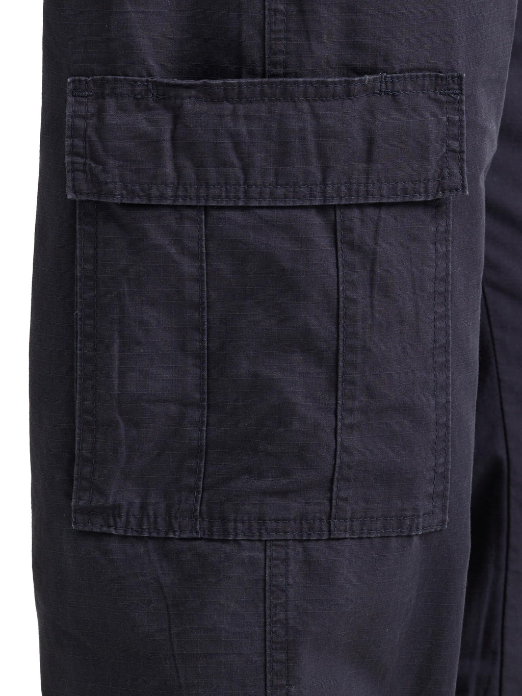 Wrangler Authentics Men's Twill Relaxed Fit Cargo Pant (Logan), Navy Ripstop, 33W x 30L