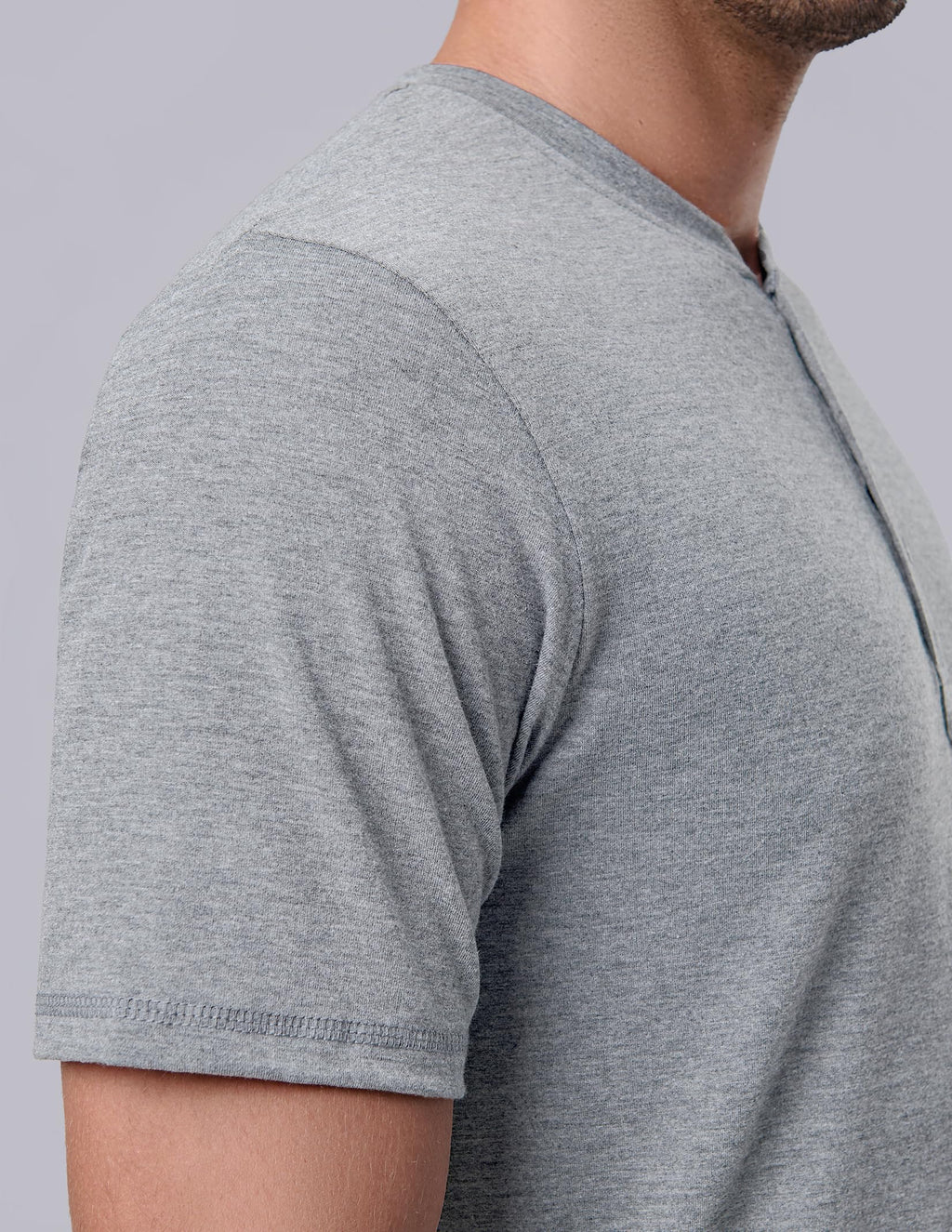 3 Pack: Casual Short Sleeve Henley Shirts for Men, Relaxed Fit Summer T Shirts Basic Tees Athleisure Wear (Set 3, Large)