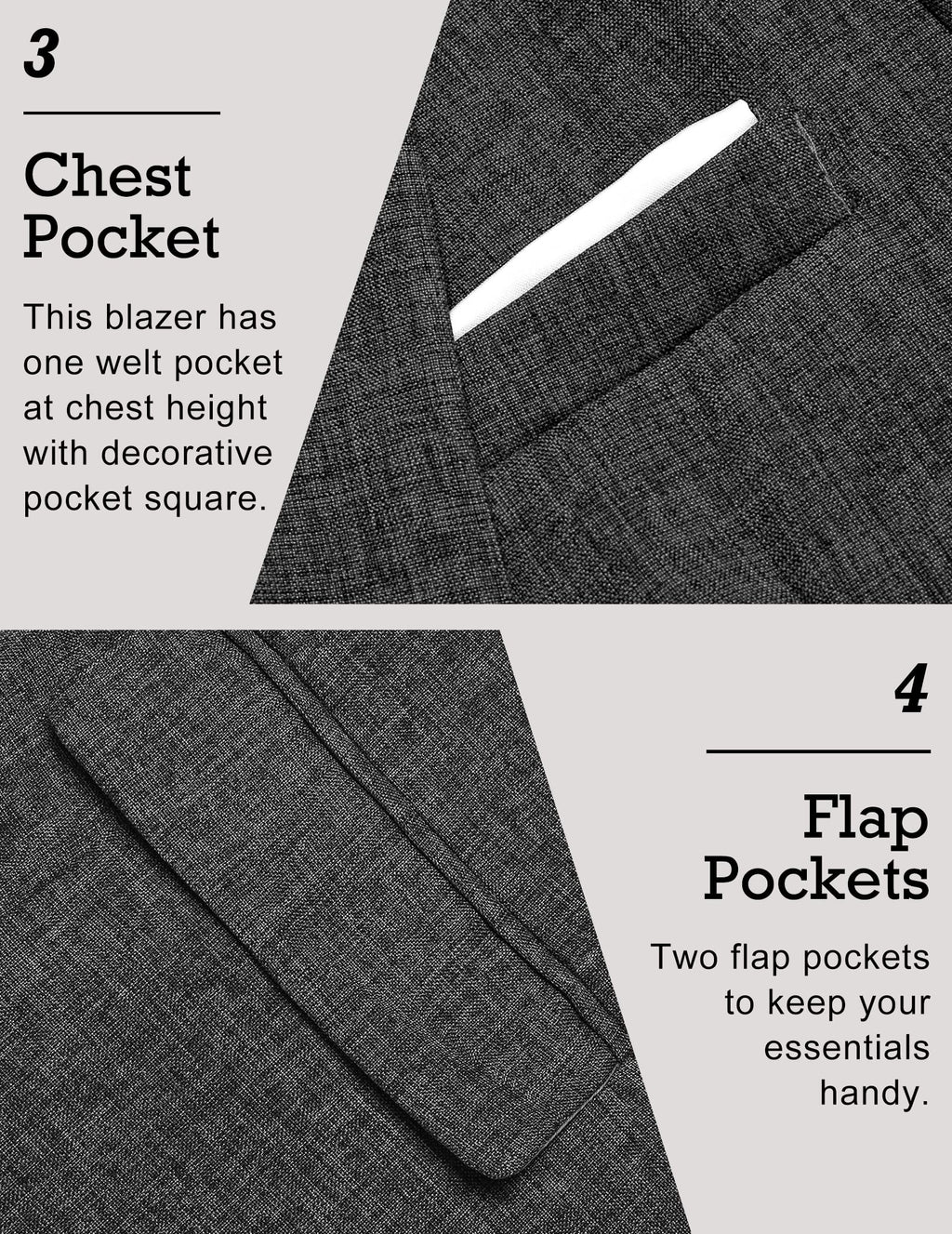 COOFANDY Mens Blazers Slim Fit Casual Blazer Jackets Slim Fit One Button Sports Coat (Black L)