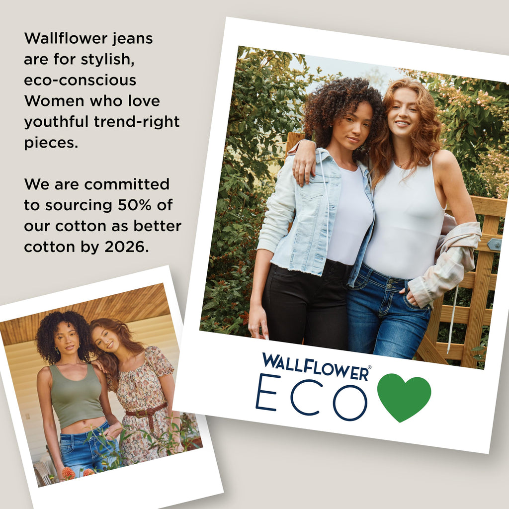 WallFlower Women's InstaStretch Luscious Curvy Bootcut Jeans, Andrea, 9