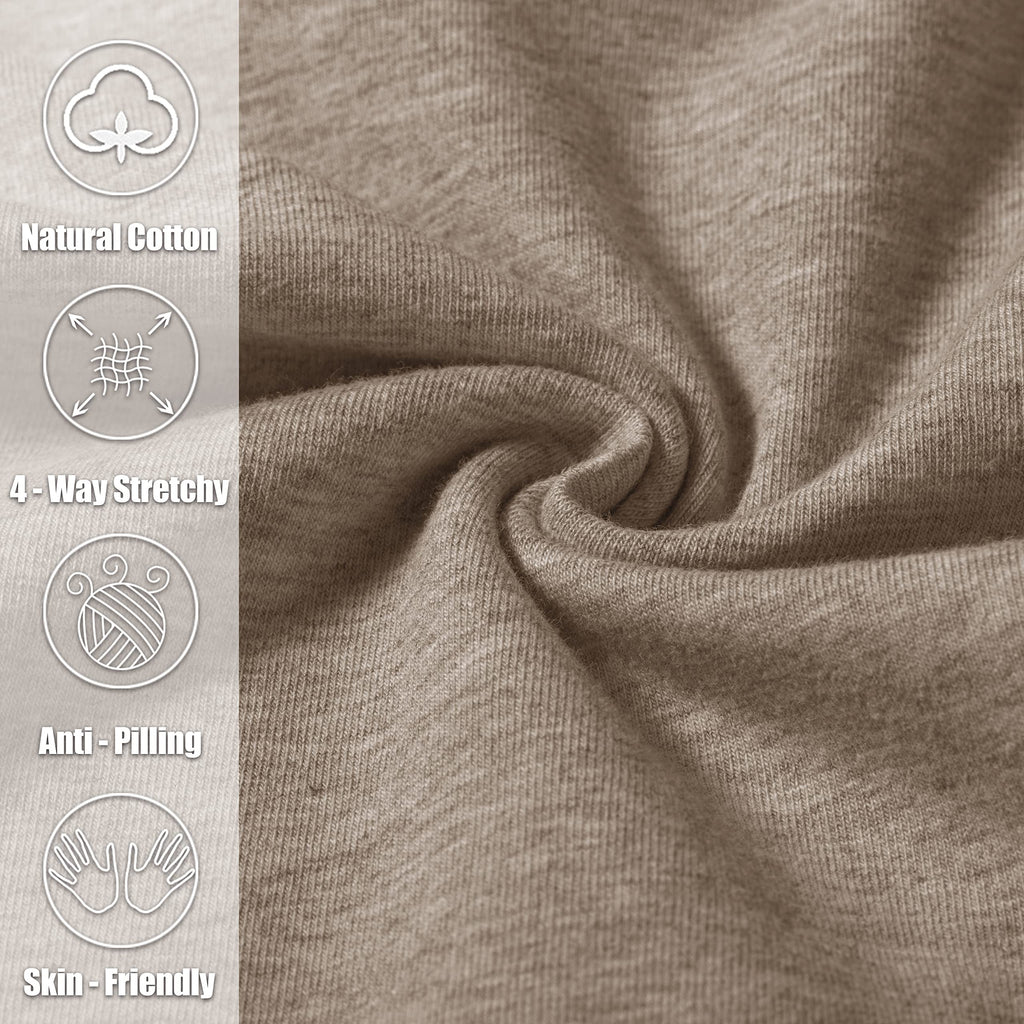 Pudolla Men's Cotton Yoga Sweatpants Athletic Lounge Pants Open Bottom Casual Jersey Pants for Men with Pockets (Khaki X-Large)