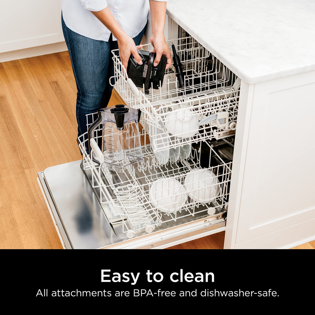 Ninja Professional Blender 1000W, Total Crushing Technology- Smoothies, Ice Crushing & Frozen Fruit, Full-Size Countertop Blender, 72-oz. Pitcher, Black & Grey, BL610