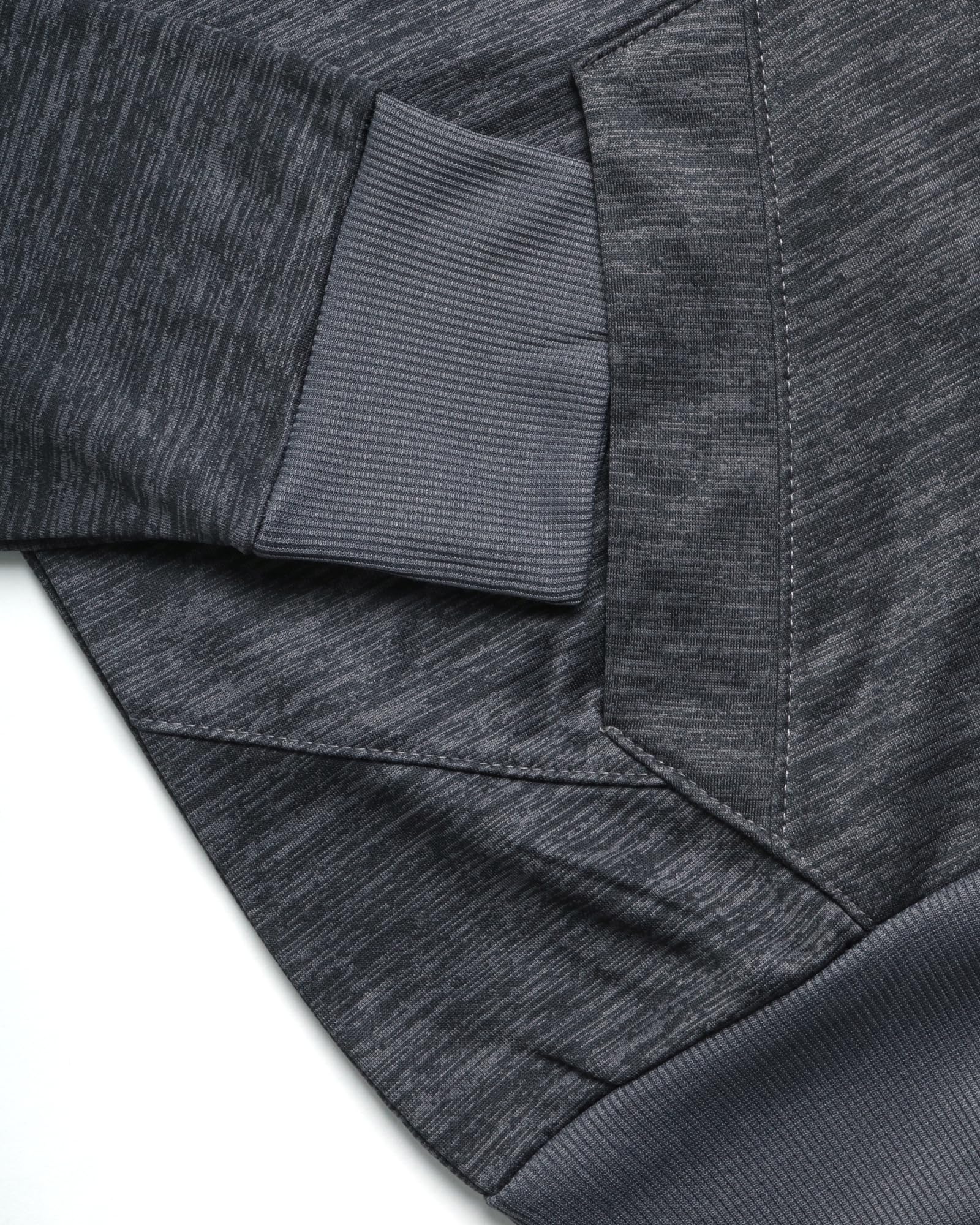 Spyder Men's Active Sweatshirt - Performance Tech Fleece Zip Hoodie Sweatshirt - Workout Full Zip Track Jacket for Men (S-XL), Size Medium, Charcoal Heather