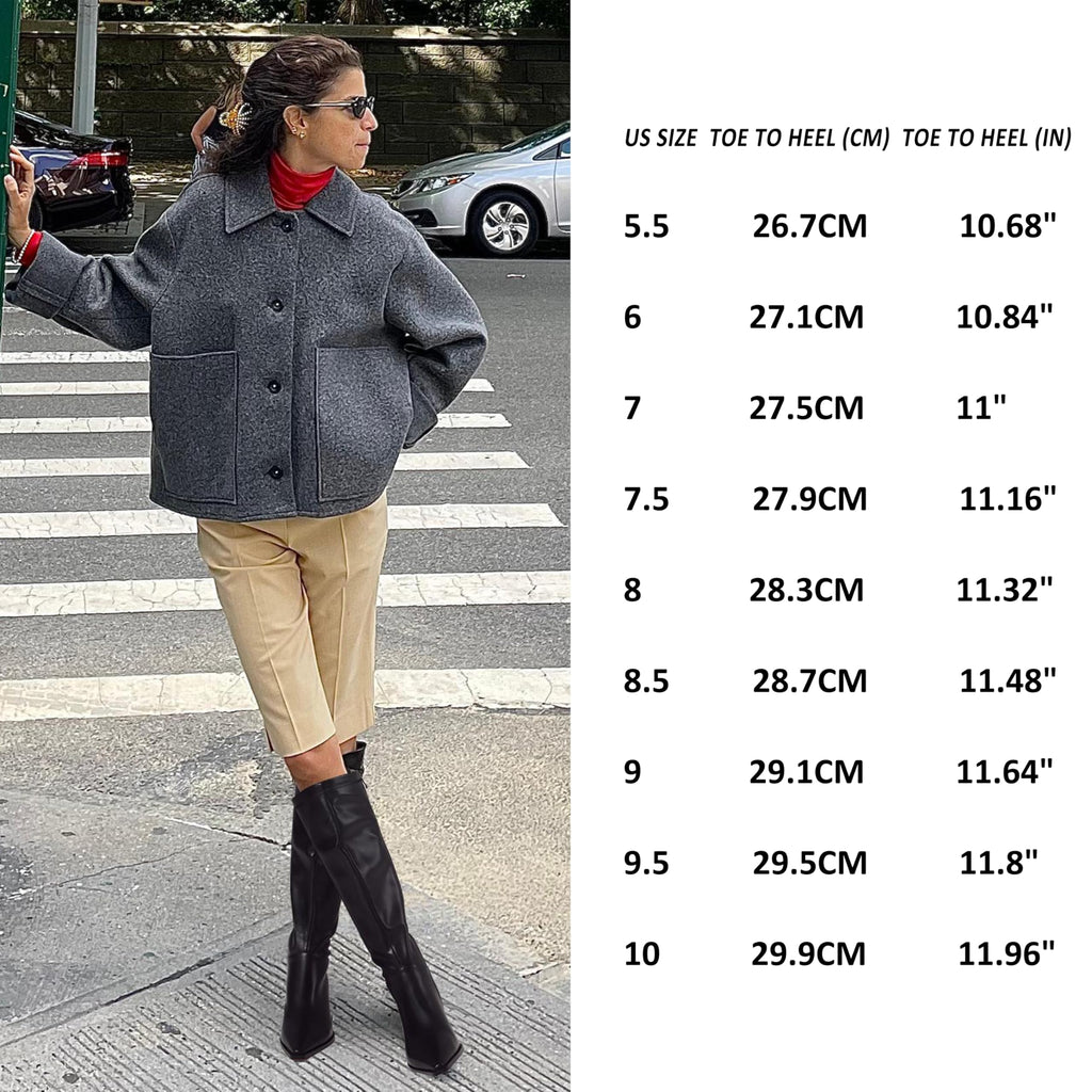 Goiphrri Knee High Boots for Women Elastic Wide Calf Kitten Heel Boots with Side Zipper Suede Brown Pointed Toe Stiletto Boot Shoes Trendy Dress Fall Boot for Women Size 8