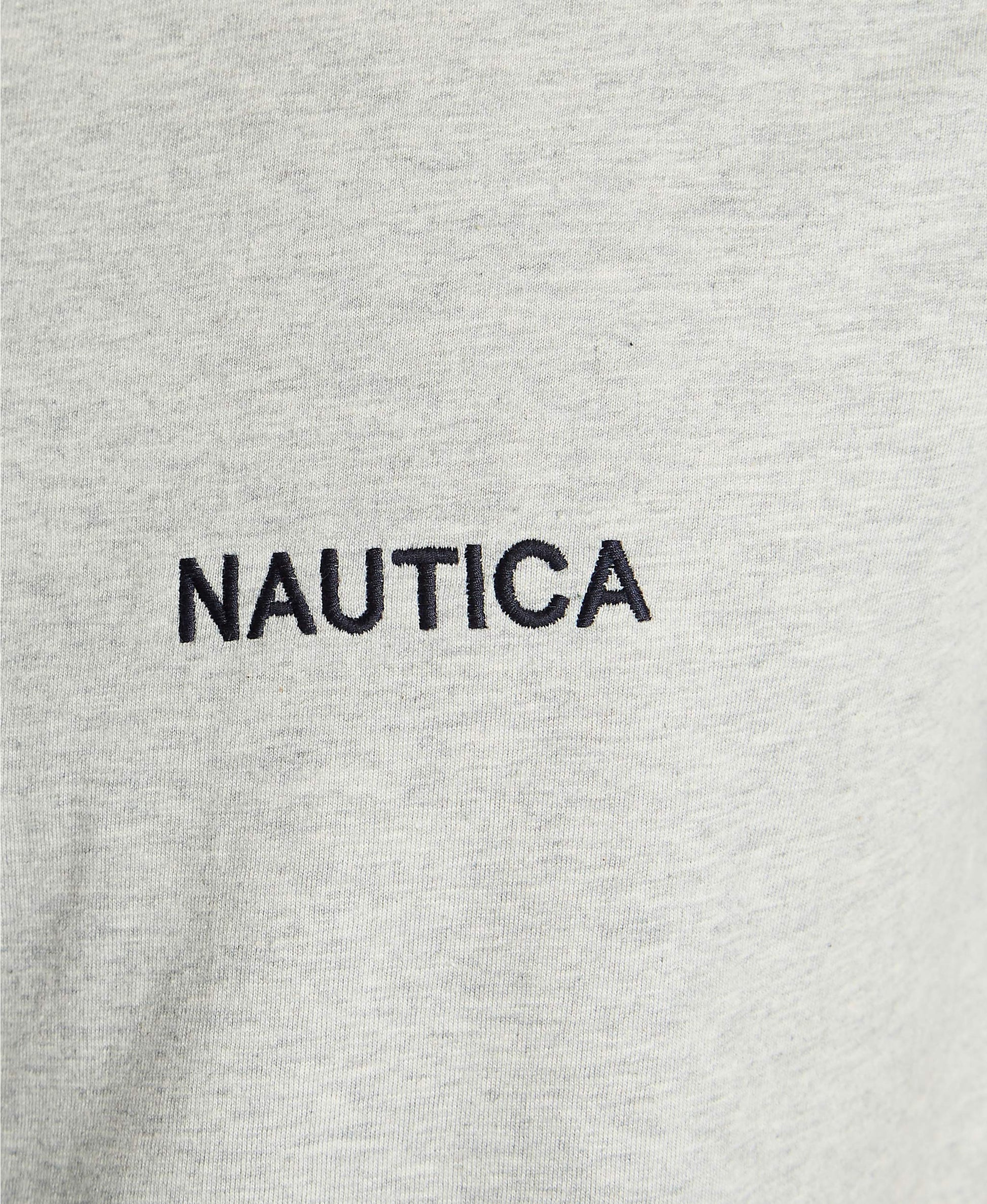 Nautica Men's Short Sleeve Solid Crew Neck T-Shirt, Grey Heather, XX-Large