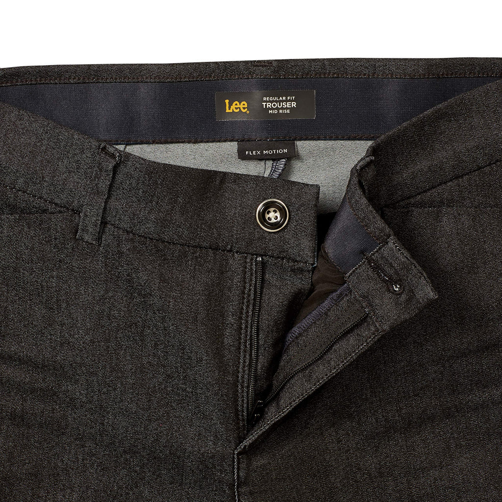 Lee Women's Plus Size Ultra Lux Comfort with Flex Motion Trouser Pant Black 20W Medium, 20