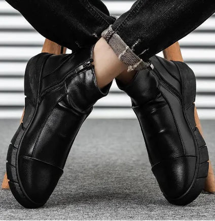 Men's High Top Casual Leather Martin Boots