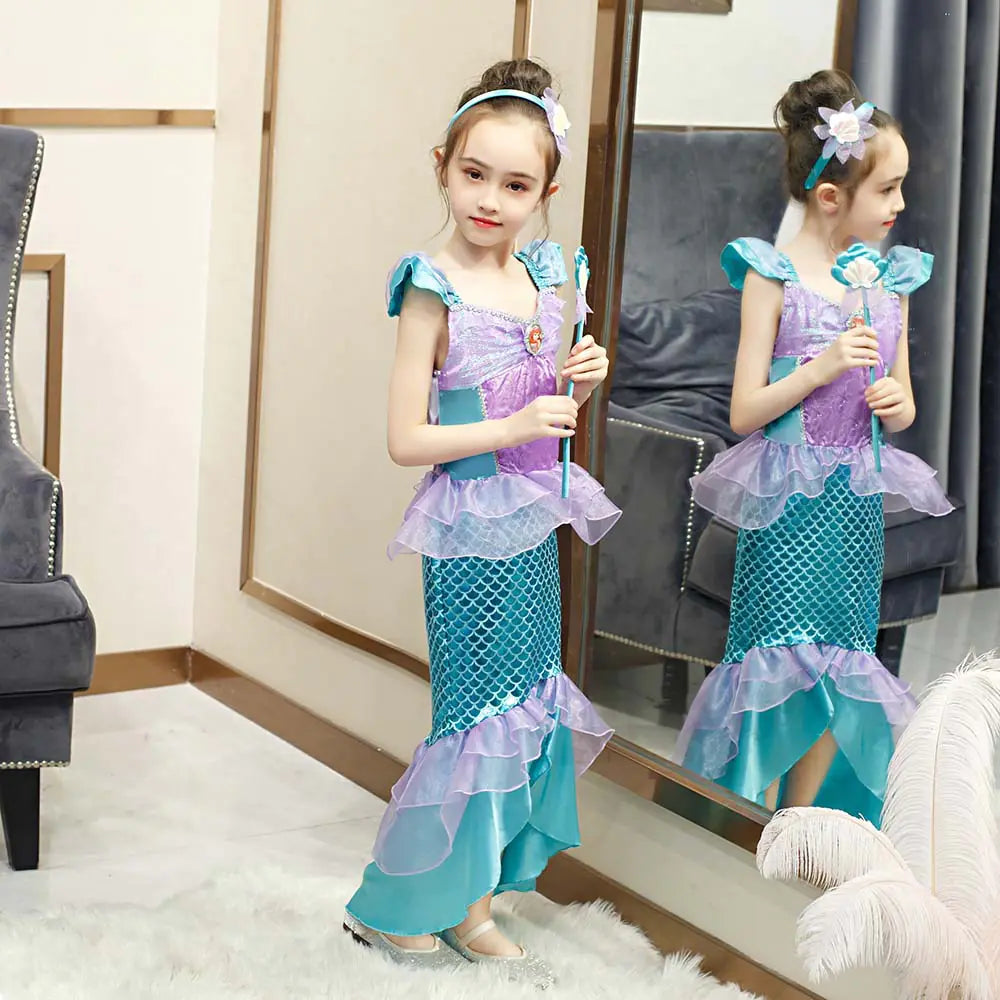 Mermaid Princess Dress for Girls - 2025 Trend