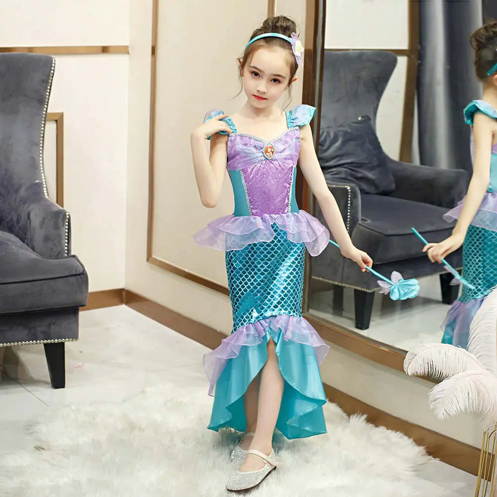 Mermaid Princess Dress for Girls - 2025 Trend