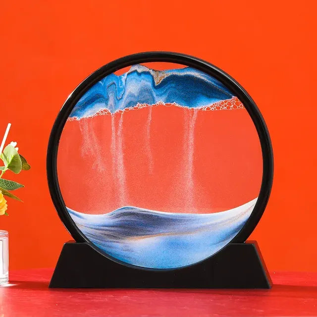 3D Moving Sand Art Hourglass for Home Decor Gift
