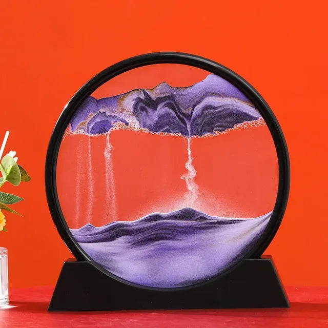 3D Moving Sand Art Hourglass for Home Decor Gift