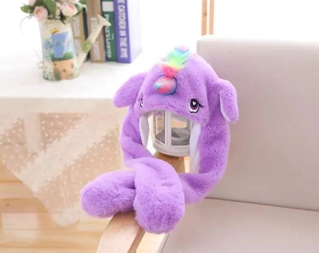 Moving Ears Unicorn Headband Plush Toy